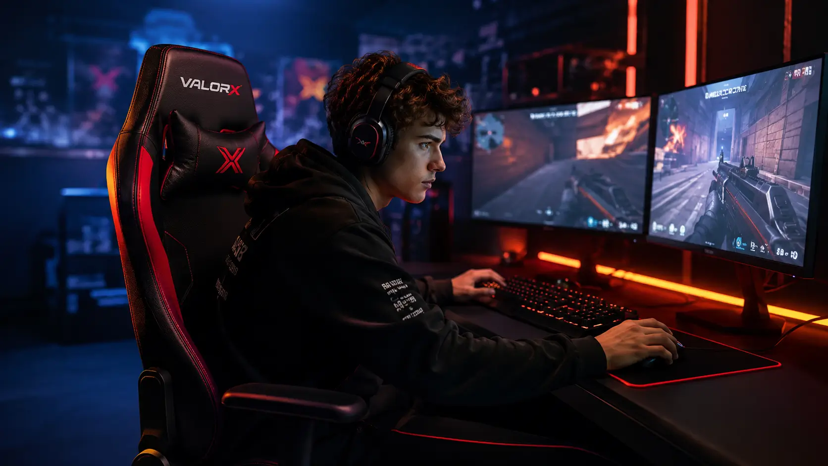 Striker Series gaming setup